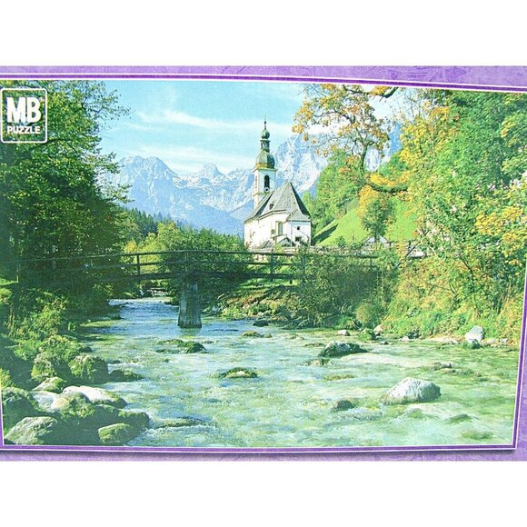 1000 Piece Jigsaw Puzzle by Hasbro 2002 Bavaria Germany Scenic Selections 18x24" - Picture 4 of 9